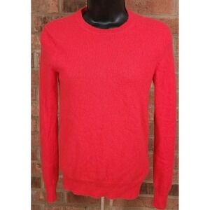 Polo Ralph Lauren Crewneck Sweater Womens XS Salmon Pink Washable Cashmere